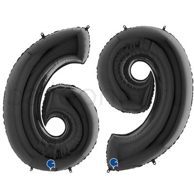 Шар ЦИФРА 6/9 Black 40" 102 см