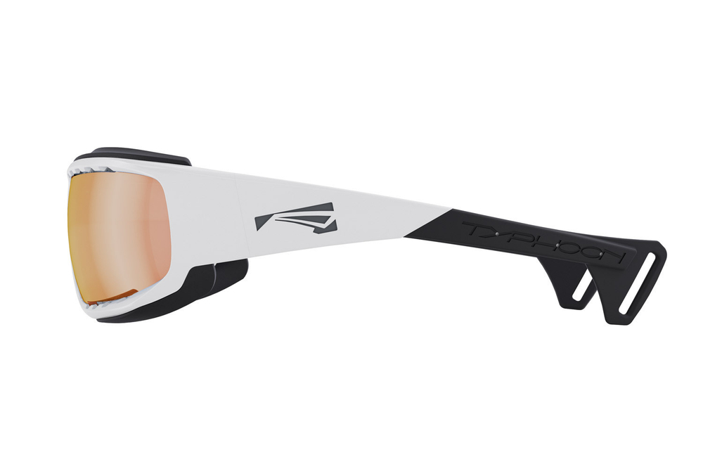 Спортивные очки LiP Typhoon / Gloss White - Black / Zeiss/ PA Polarized / Rose Gold Lens