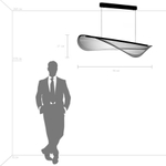 731403 Люстра VARESE 32W LED 1867LM 360G ЗОЛОТО 3000K