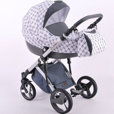 Детская Коляска LONEX COMFORT 3 В 1 (серый)