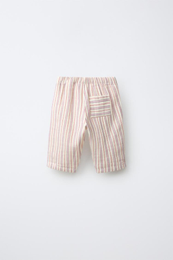 ZARA БРЮКИ В ПОЛОСКУ, РАЗНОЦВЕТНЫЙ