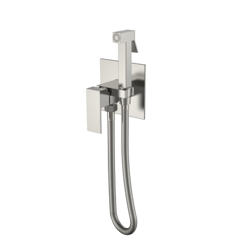 Boheme Смеситель гигиенический Qubic Brushed Nickel