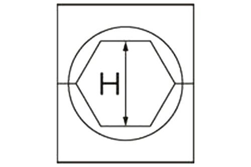 Матрица для стального зажима шестигранная МШ-22,5-С/100т