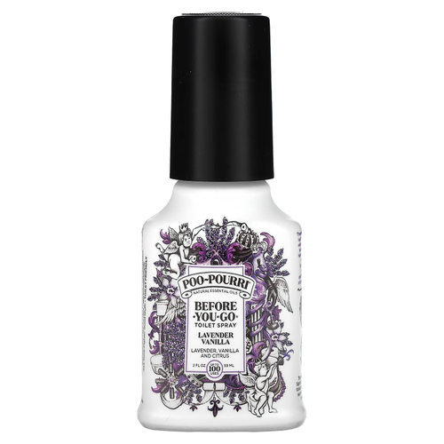 Poo-Pourri, Туалетный спрей Before-You-Go, лаванда и ваниль, 59 мл (2 жидк. унц.)