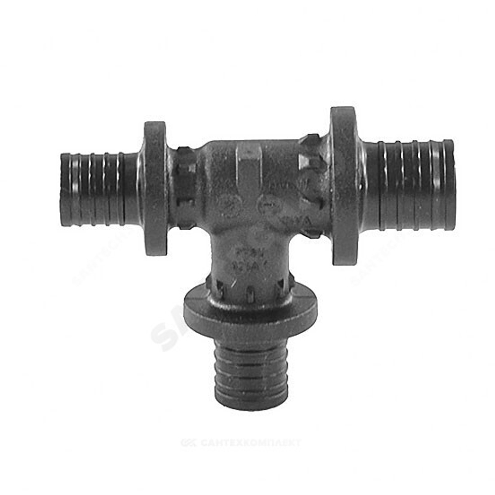 Тройник для PE-X труб аксиальный PPSU Дн 32х25х32 переходной RAUTITAN PX Rehau 11600661001