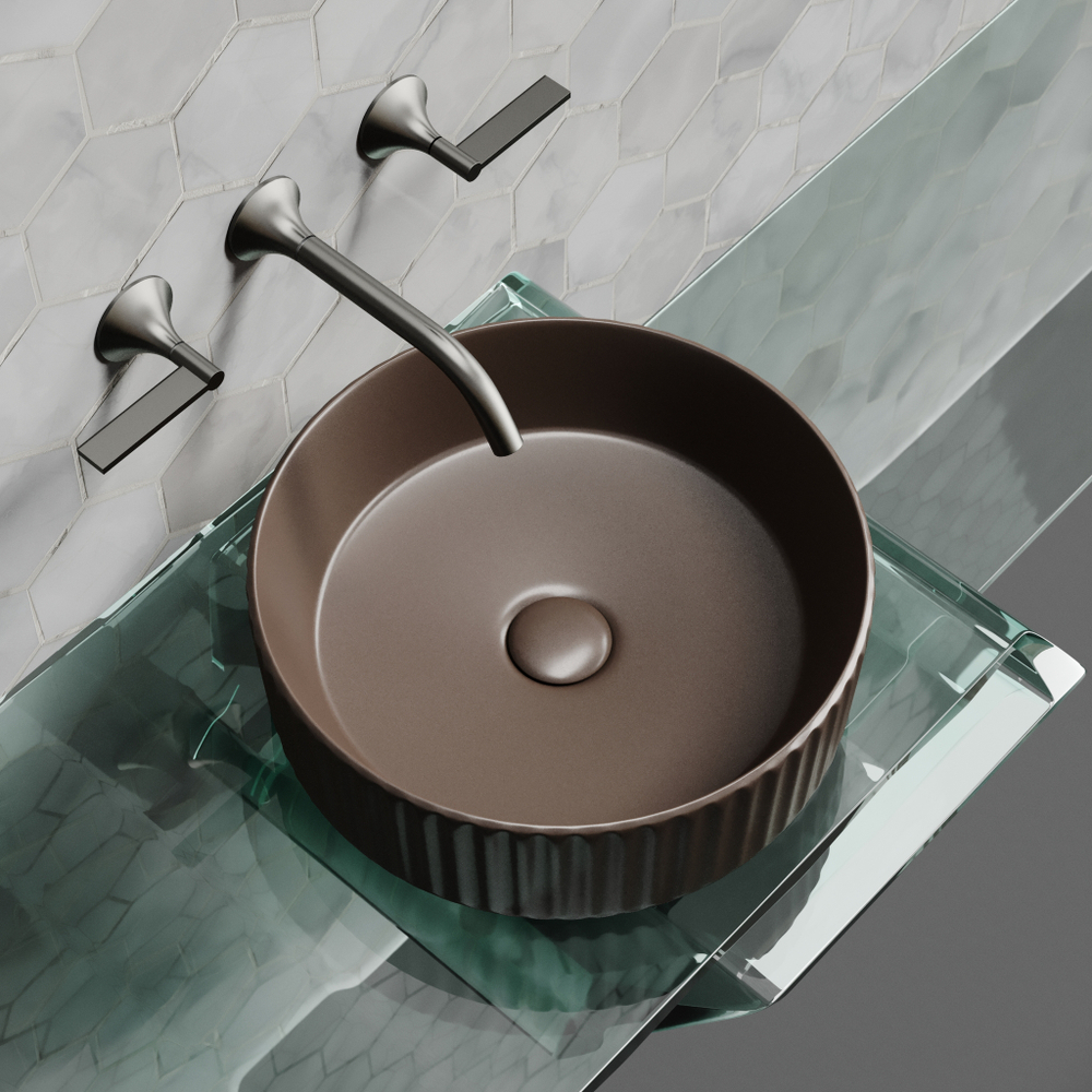 Рукомойник Ceramica Nova Element 36, см CN6057MDB темно-коричневый матовый