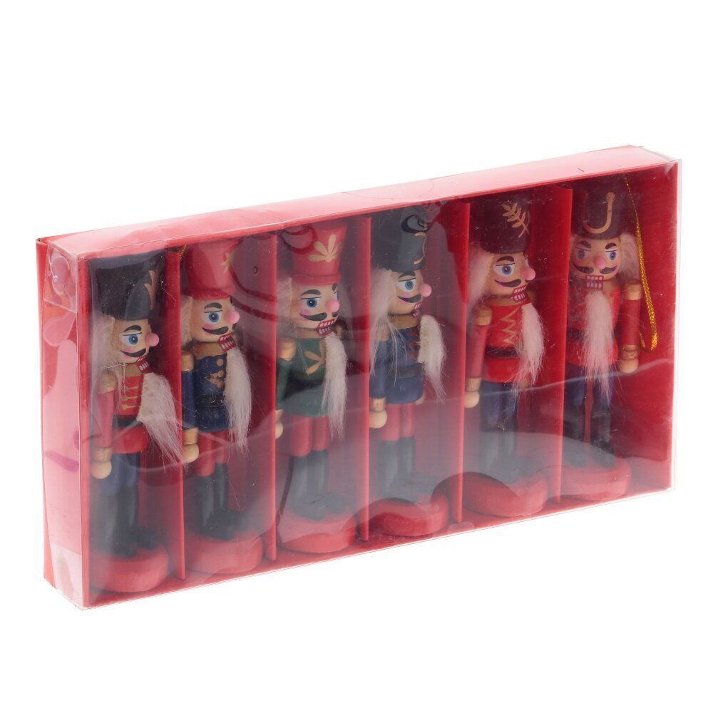 GAEM Набор из 6шт Украшение новогоднее "Щелкунчик", L21 W3 H11 см