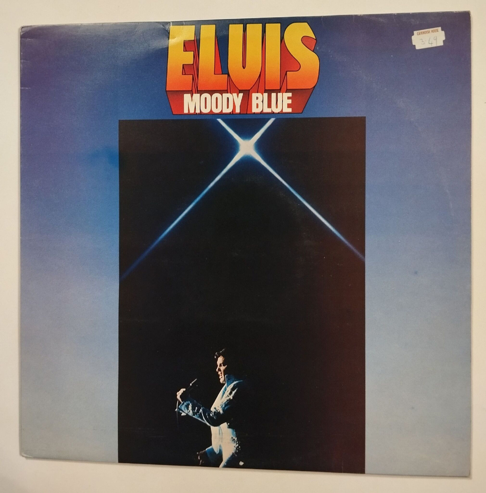 Винтажная виниловая пластинка LP Elvis Presley Moody Blue (UK 1977)