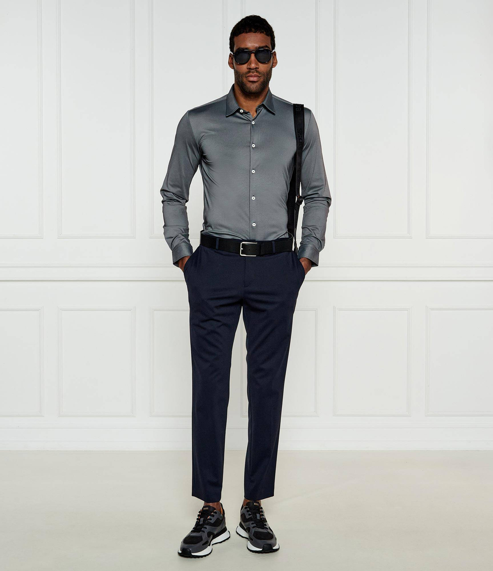 Рубашка P-ROAN-kent-C1-233 BOSS BLACK - серый(50533434)