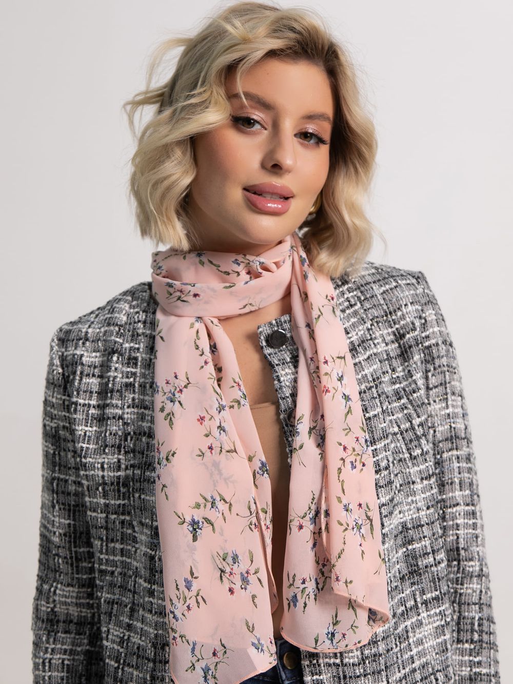 Шарф Глянец (персиковый) А21-50М LT Collection