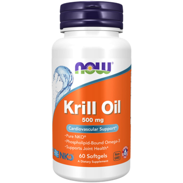 Now Foods Krill Oil 500 mg 60 softgels, Масло криля