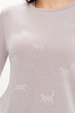 23390 Лонгслив женский (серый)