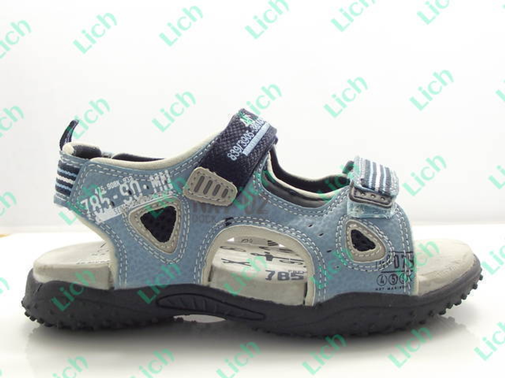 Сандалии детские из комбинированных тканей с надписями