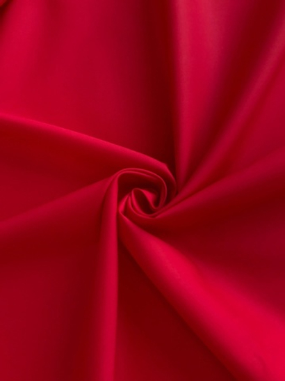 Коттон брючный, алый, хлопок