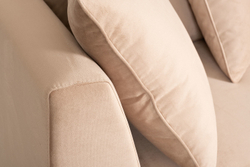 Диван трехместный раскладной Garda Decor Roberto бежевый GD-ROBERTO-3M-1