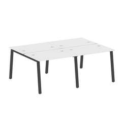 Metal System Рабочая станция на 4 места на А-образном м/к БА.СМ-4.1 Белый/Металл Антрацит 2000*1475*