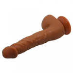 Фаллоимитатор на присоске "Beautiful Jason" темный (24×4,1 см)