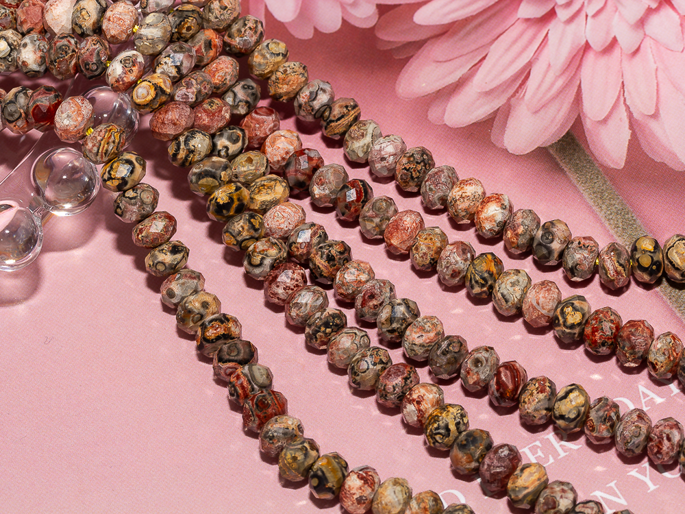 Бусины из яшмы 6х4мм, рондель (10шт)