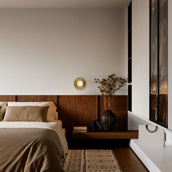 SLE1196-301-01 Светильник настенный Латунь/Белый G9 1*5W 4000K LOREA