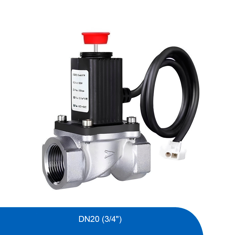 Электромагнитный газовый кран  DN20 (3/4")