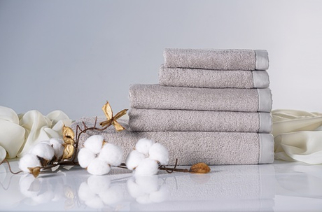 Набор полотенец 3шт Claire Batiste Atelier Adour бежево-серый