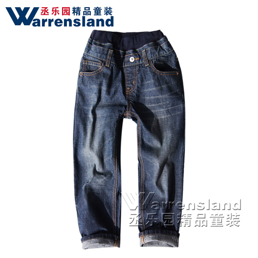 Джинсы детские на трикотажном поясе