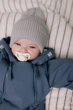 6000-13 Шапочка-колпачок вязаная (серый)