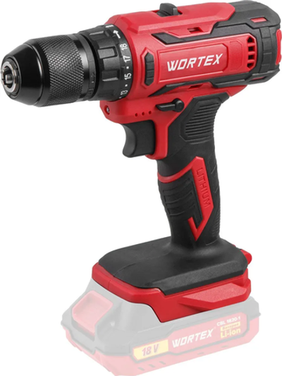 Дрель-шуруповерт аккумуляторная WORTEX BD 1820-1 Li ALL1 SOLO без аккумулятора и зу (0329360)