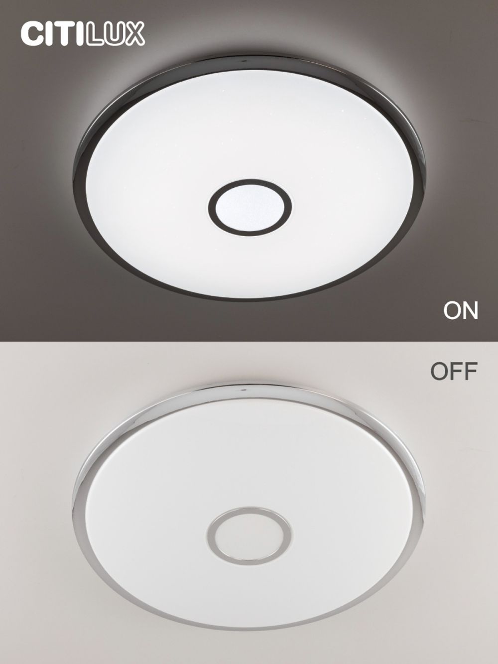 Citilux Старлайт Смарт CL703A100G Умная люстра Хром