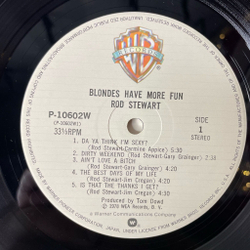 Винтажная виниловая пластинка LP Rod Stewart Blondes Have More Fun (Japan 1978) (Obi) The Best Days Of My Life