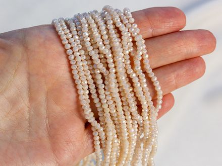 Нить бусин для украшений 3мм (ювелирное стекло)