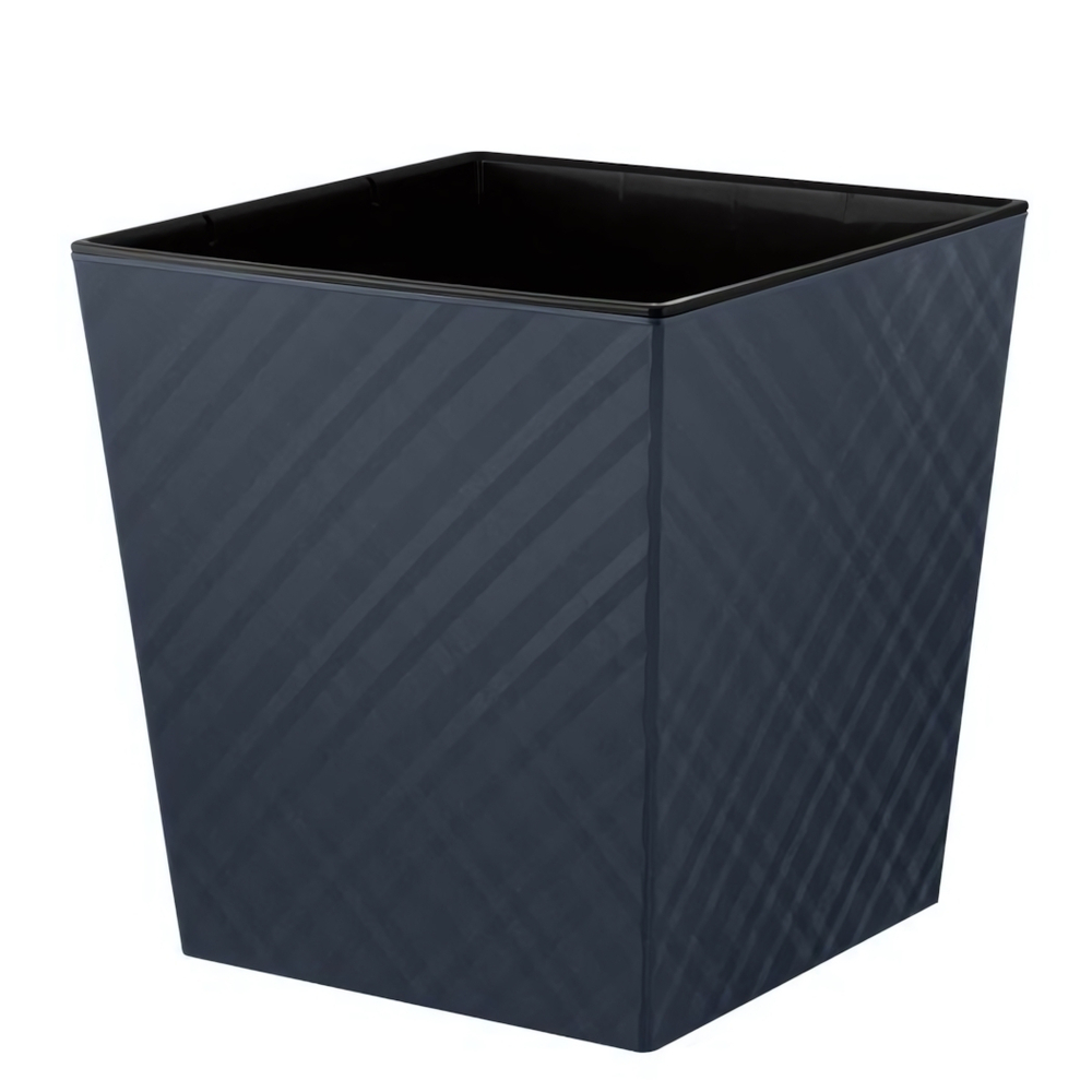 Горшок для цветов InGreen Manhattan CUBE 301х301 мм, 22 л c дренажной вставкой 19л вулканический серый