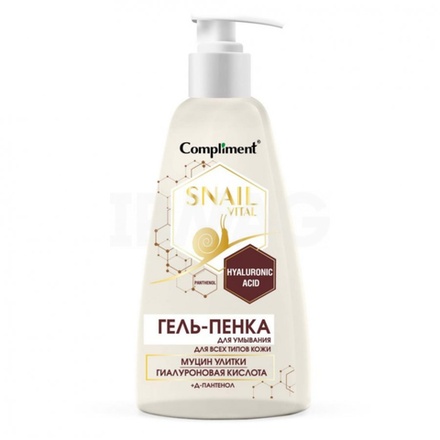 Гель-пенка Compliment Snail Vital Муцин улитки 250 мл