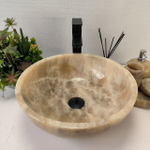 Каменная раковина из оникса Bowl Grey Small TinLip BO-03022 (40*40*15cм) 44