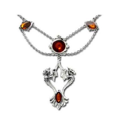 Подвеска Alchemy Gothic P509 Amber Dragon
