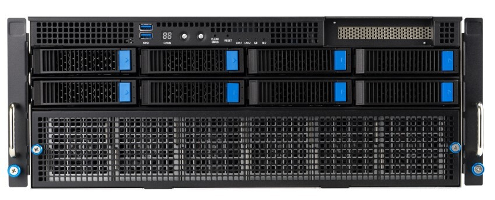 Серверная платформа 4U ASUS ESC8000A-E12P-SKU4/10G/3kW(2+2)/5PCIe/4NVMe