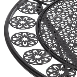 Стол Patio (PL08-11139) стальной сплав, черный, 70х75см