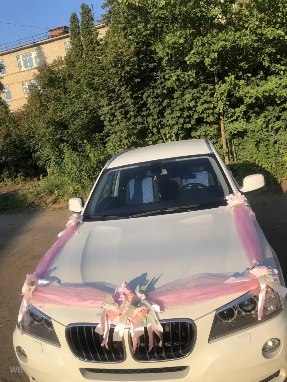 Лента на свадебный автомобиль