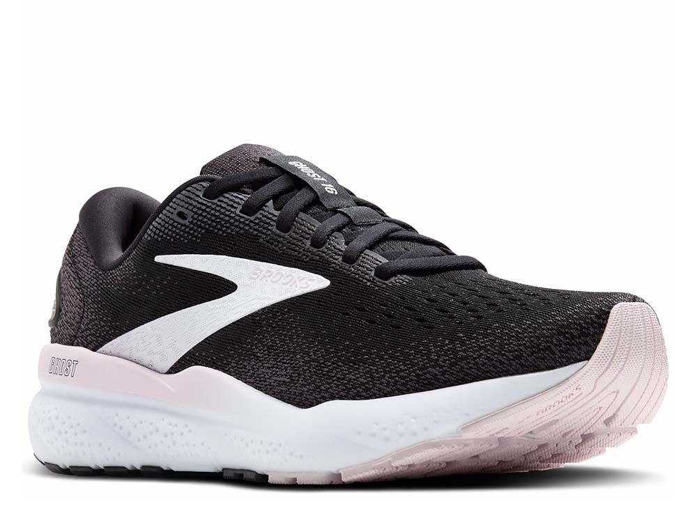 Кроссовки для бега женские Brooks Ghost 16 Черно-Пудровые