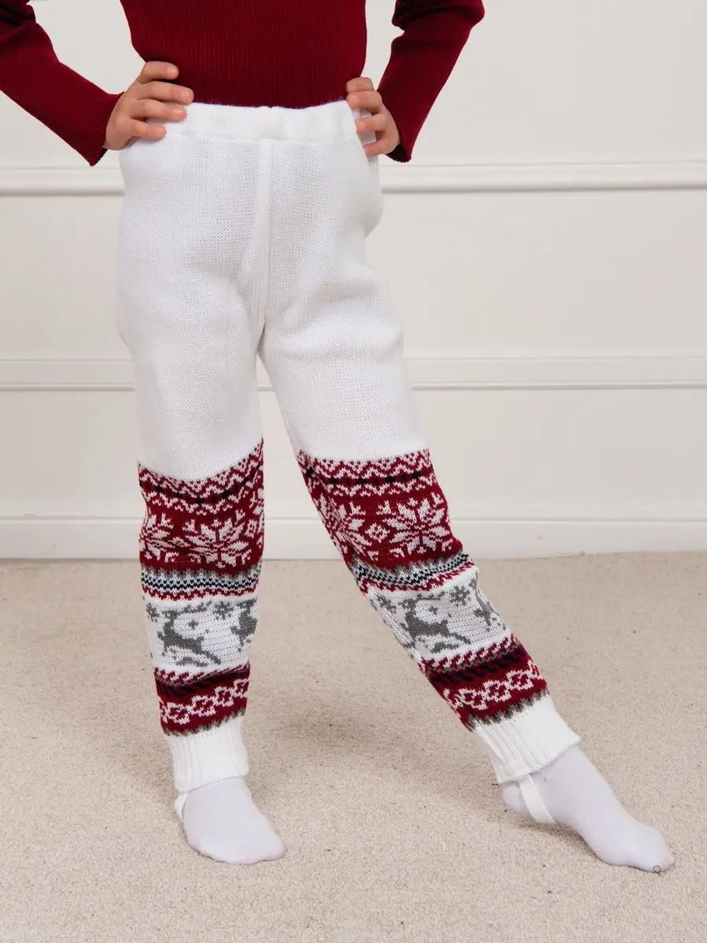 Рейтузы вязаные с орнаментом