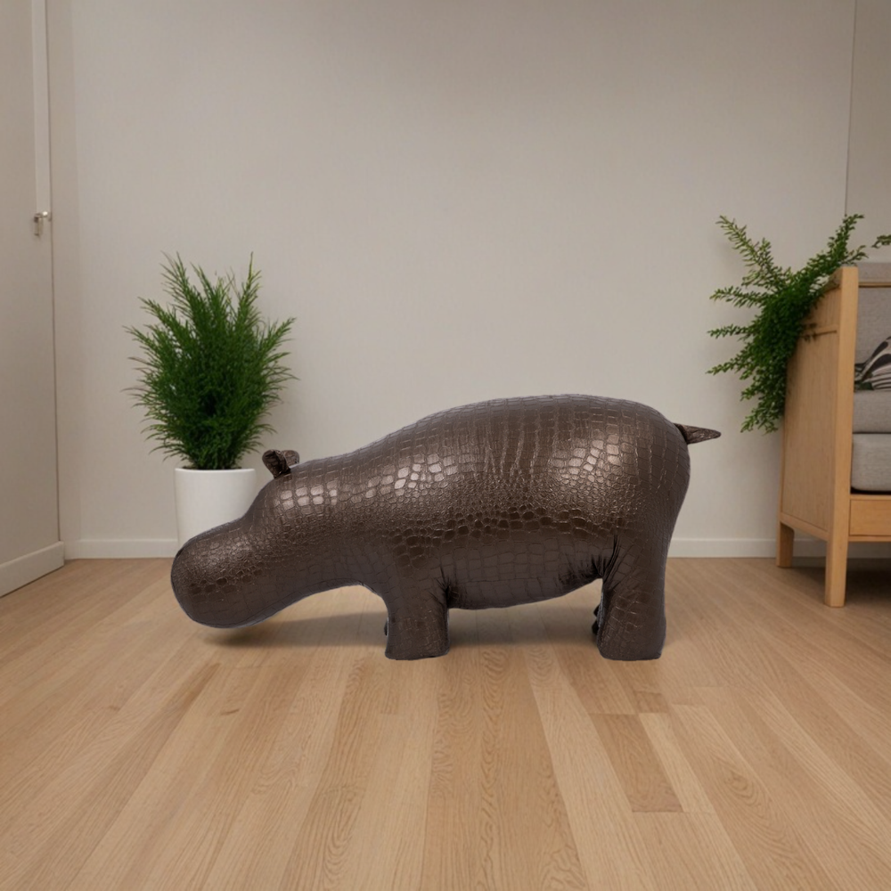 Банкетка Пуф Бегемот Коричневый большой