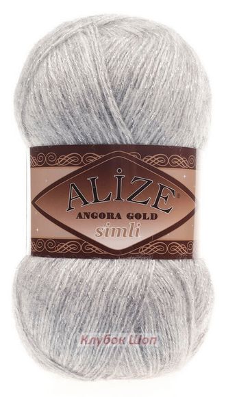 Alize Angora Gold SIMLI 208 светло-серый меланж - фото