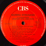 Barbra Streisand - A Collection Greatest Hits...And More (Англия 1989г.)
