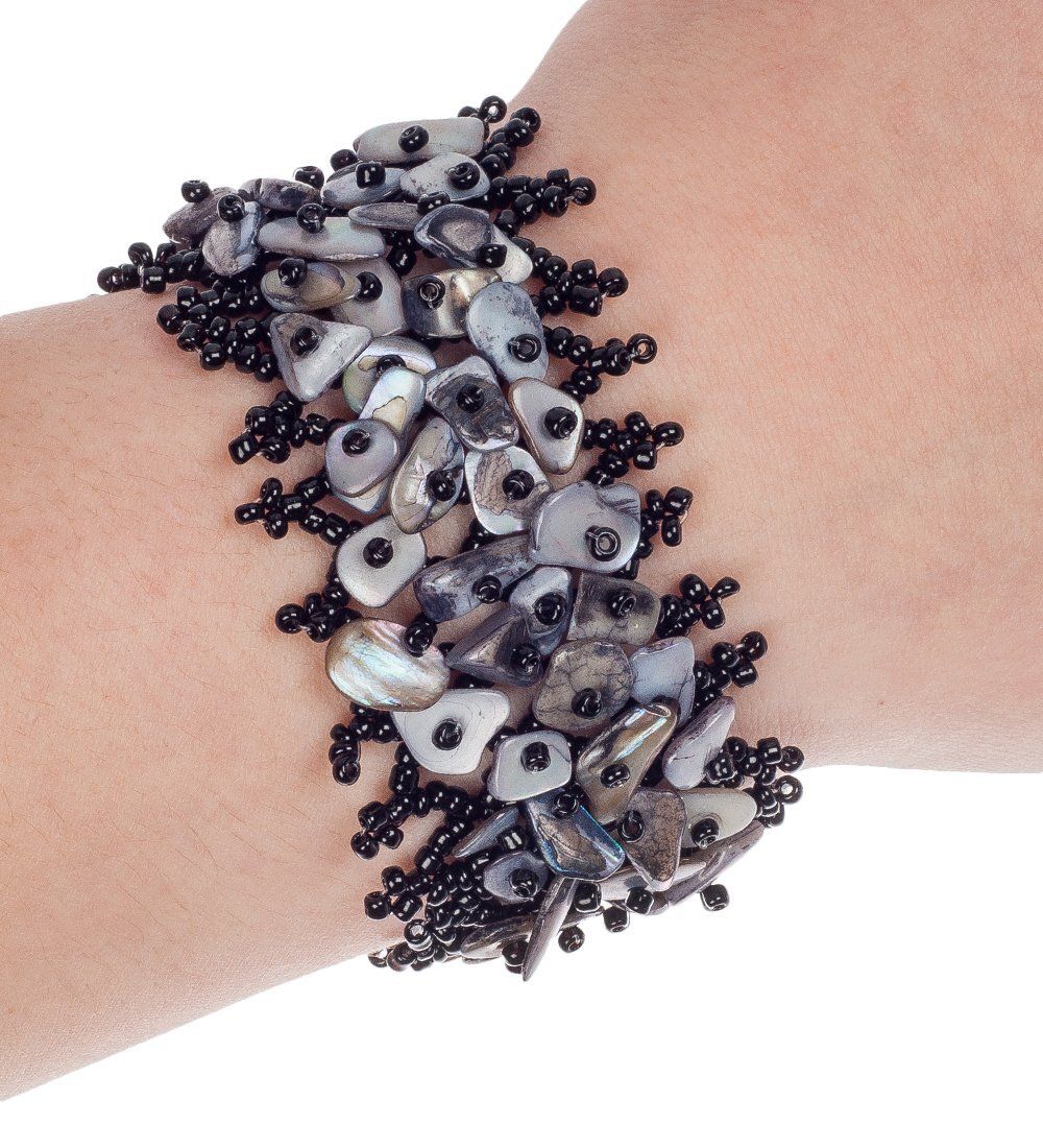 Y-KB004 Браслет из бисера с камнем Обсидиан