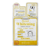 Маска для лица трехэтапная осветляющая Bergamo 3Step Mask Pack Whitening 3шт