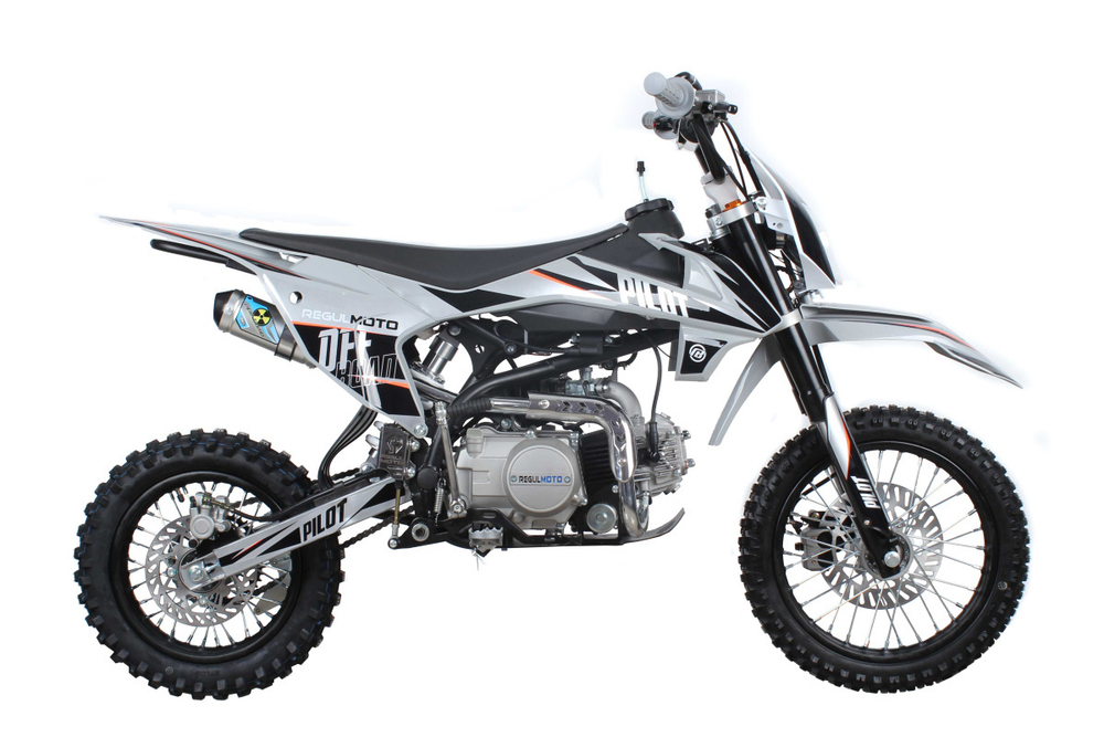 Питбайк Regulmoto PILOT 110EA 14/12 Серый/черный