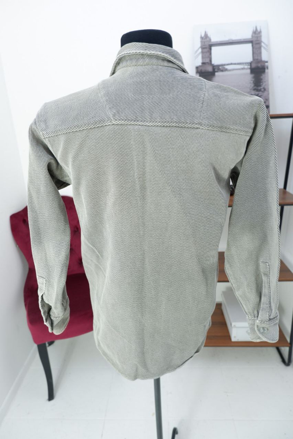 Рубашка Sanbal со льном стильная 50 размер