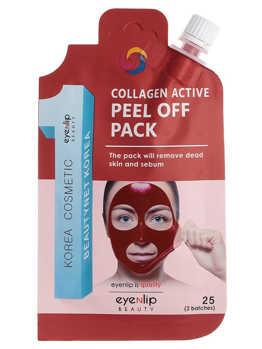 Маска-пленка для лица с коллагеном Collagen Active Peel Off Pack 25г.