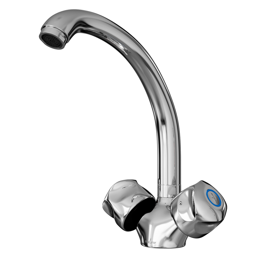 Смеситель для кухни 1/2 кер. MIXLINE ML01-03 п/гайку (без подводки)