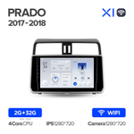 Teyes X1 10.2" для TLC Prado 2017-2018